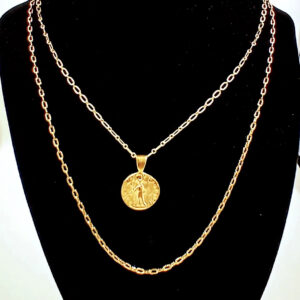 Chain Link Pendant Necklace