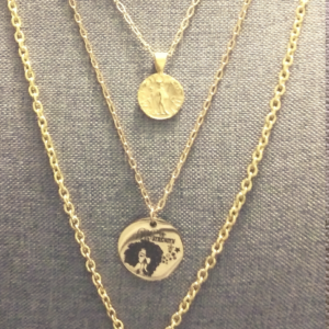 Layered Chain Pendant Necklaces (Image), With 3 Gold-Plated Charms