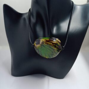 Tagua Nut Pendant on Leather Cord