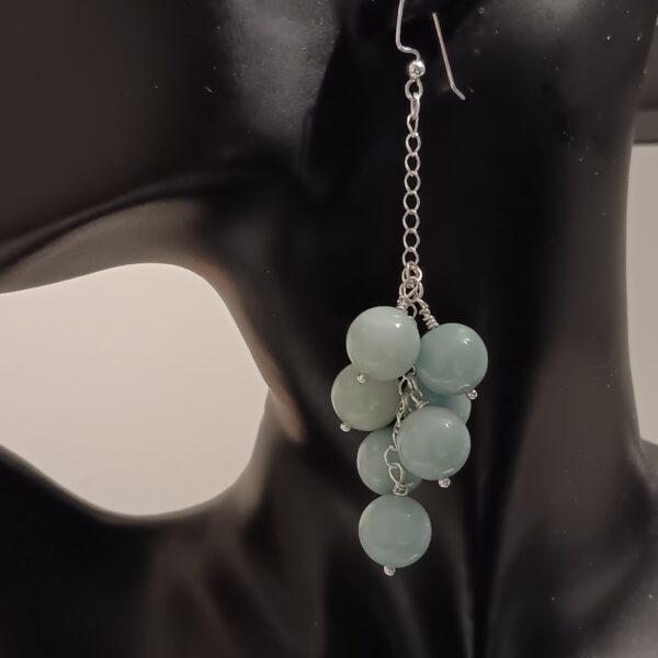 Amazonite and pave butterfly necklace - Image 2