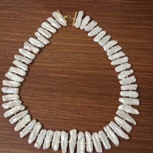 Biwa Pearl Necklace